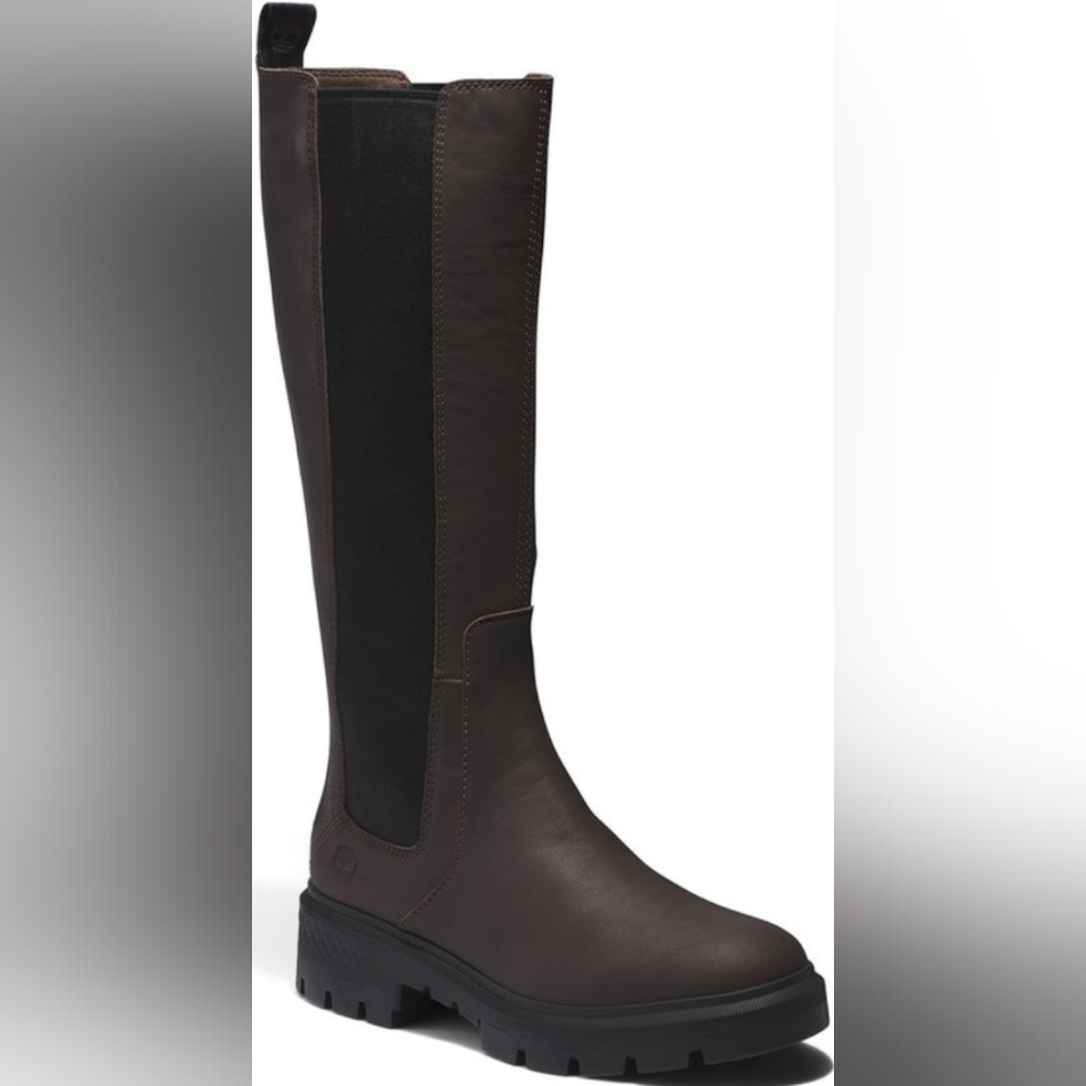 Timberland Women's Over the Knee Brown and Black Boots